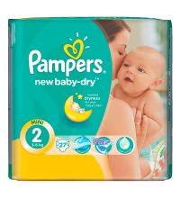 Подгузники Pampers New Baby-Dry 3-6 кг 2 размер 27 шт