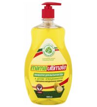 Концентрированное средство для мытья посуды и детских принадлежностей Mama Ultimate "Лимон", 1000 мл