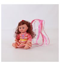 KY6685-41 Кукла в рюкзаке ПВХ, 32 см