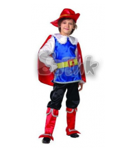 Детский карнавальный костюм Батик Кот в сапогах, размер 32 (122 см), арт. 7016
