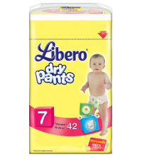 Трусики Libero Dry Pants мега упаковка 16-26 кг 42 шт