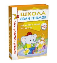 МС00478 Школа Семи Гномов 5-6 лет. Полный годовой курс (12 книг с играми и наклейками)