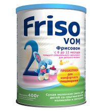 Молочная смесь Friso Фрисовом 2 с пребиотиками 6-12 мес. 400 г