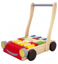 Игрушка деревянная Plan Toys Тележка с блоками 5123