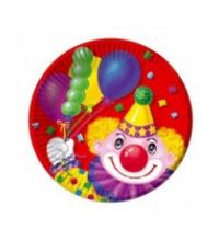 Тарелка Весёлая затея Веселая затея бум Клоун с шарами 17см 0462