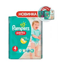Трусики Pampers Pants 4 размер 9-14 кг 16 шт