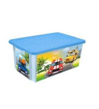 Ящик для хранения игрушек ToyMart X-BOX Sity Cars 12л. 1026LA-BS