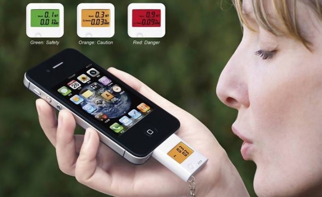 LF19384 Алкотестер для Iphone (grey)