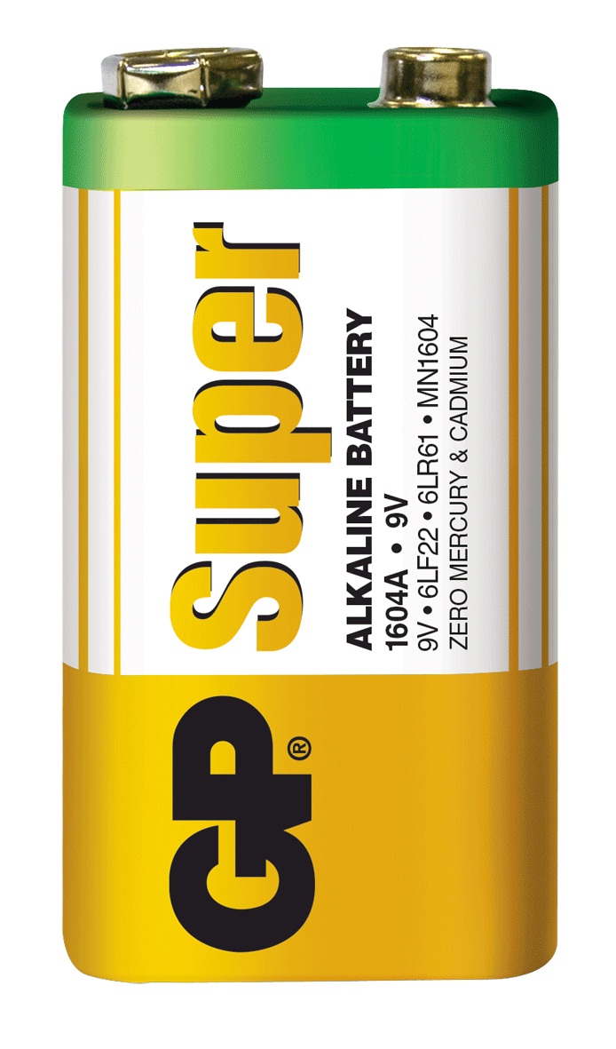 Батарейка КРОНА - ДЛЯ ПРОДАЖИ, (1604A-5S)GP-9V-6LR22