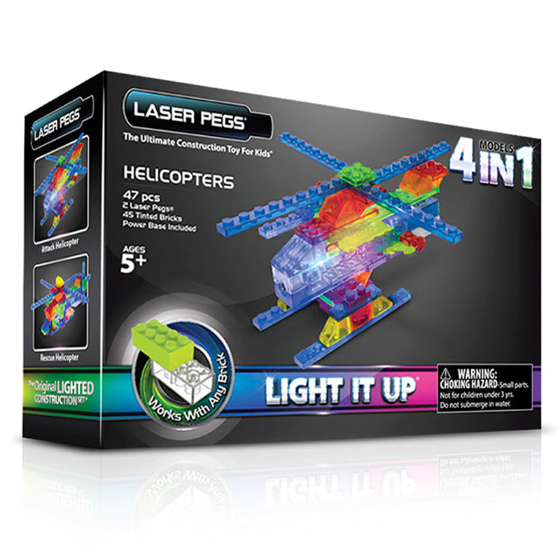 MPS400B Конструктор со светодиодами Вертолеты 4 в 1