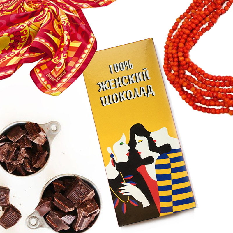 Шоколадная плитка «100% женский шоколад»