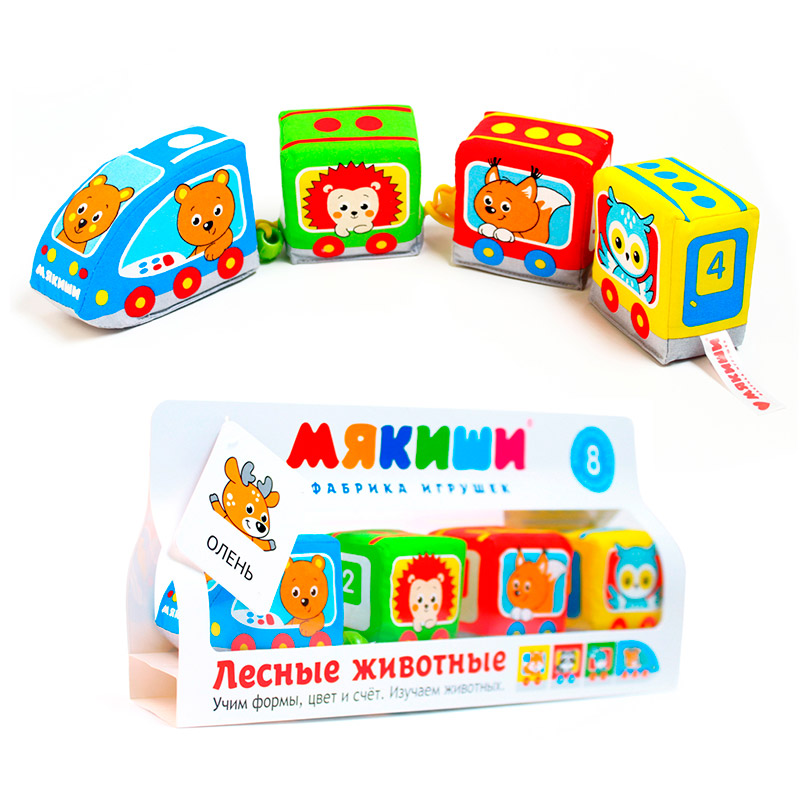 372 Хрустящий паровозик "Лесные животные"