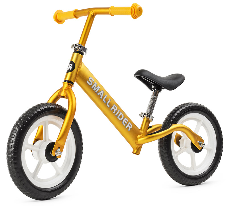 20406 Невероятно легкий беговел Small Rider Foot Racer Light, алюминий (1,9 кг)(золотистый металлик)