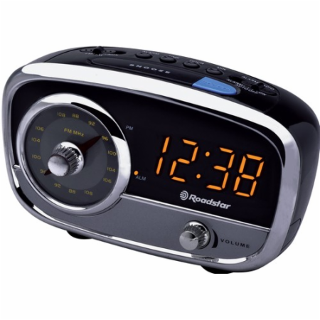 CLR-2560 Ретро радиоприемник Roadstar (FM/MW/часы/будильник)