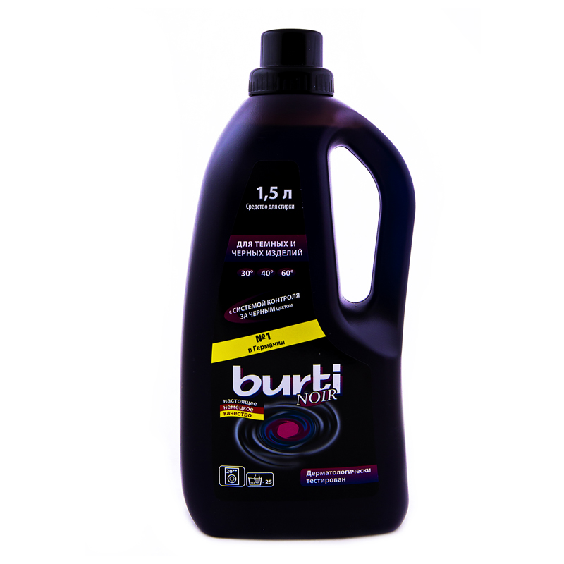 Жидкое средство для стирки черного и темного белья Burti Noir 1.5 л