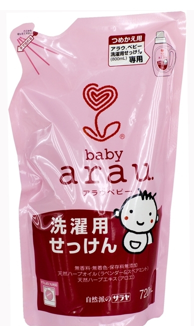 Жидкое мыло для стирки детского белья Saraya Arau Baby запасной блок 720 мл