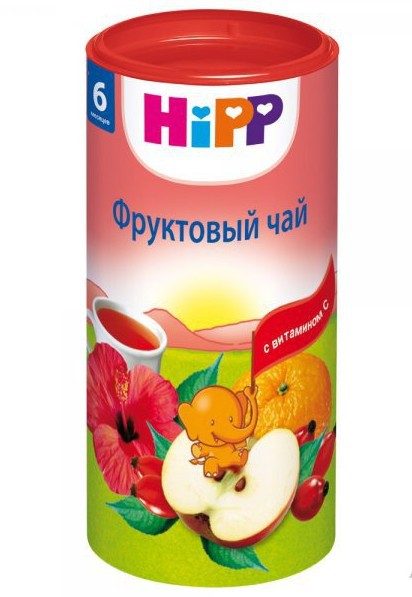 Чай детский Hipp фруктовый с 6 мес. 200 г