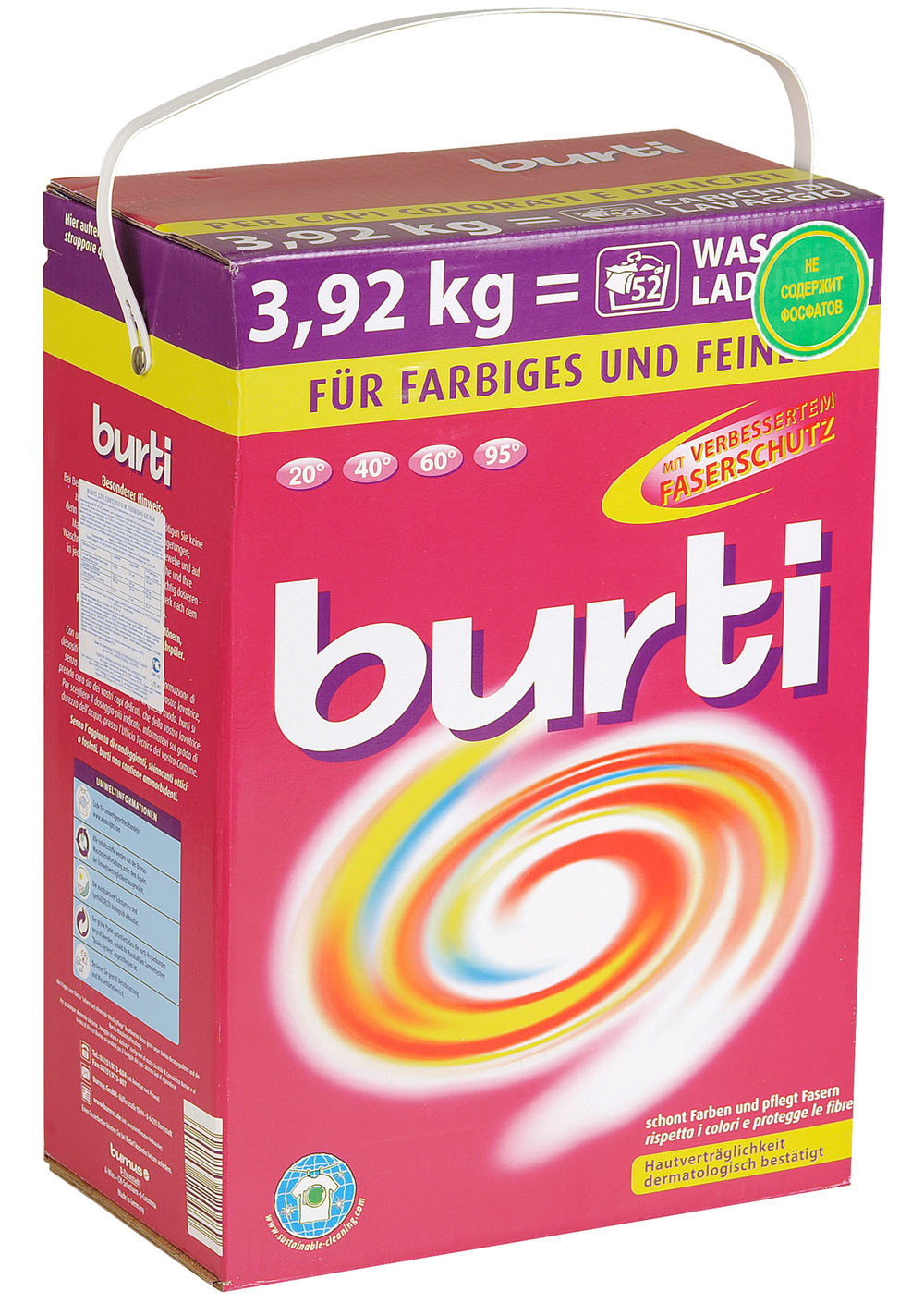 Стиральный порошок Burti для цветного и тонкого белья 3.92 кг 