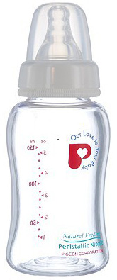 Бутылочка для кормления Pigeon Перистальтик плюс стеклянная 160 мл