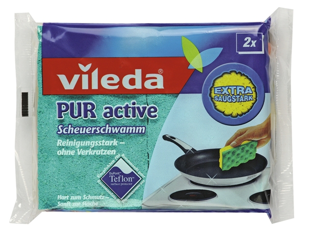 Губка для плит Vileda "ПУР-Актив" 2 шт