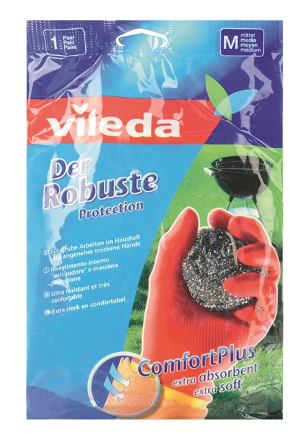 Перчатки для уборки Vileda особо прочные размер M 09518