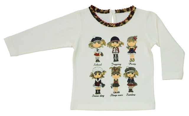 Толстовка детская Bebepan с девочками серия Star разм. 18-24 мес. арт. 7702_18-24