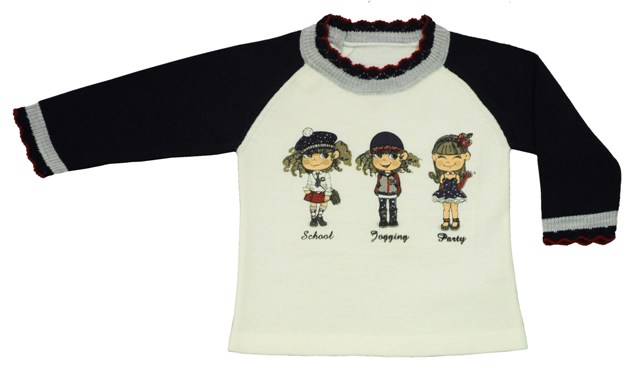 Джемпер  Bebepan с девочками серия Star разм. 3-6 мес. арт. 7706_3-6