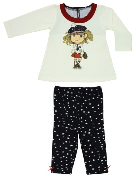 Набор из 2-х предметов (блуза и легинсы) Bebepan серия Star размер 3-6 мес. арт.7710_3-6
