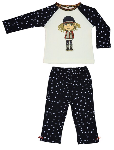 Набор из 2-х предметов (блуза и легинсы) Bebepan серия Star размер 3-6 мес. арт. 7711_3-6