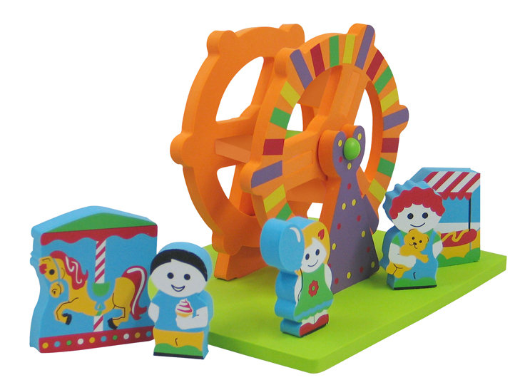 Мягкий конструктор Edushape Парк развлечений для игры в ванной 542402