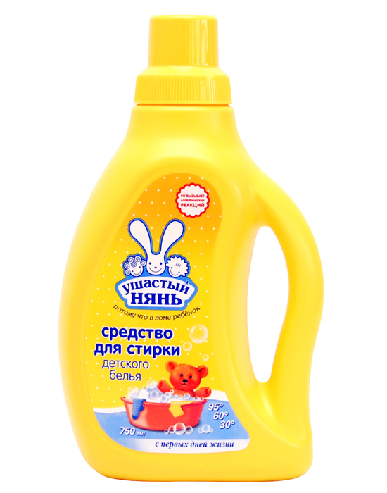 Жидкое средство для стирки детской одежды Ушастый нянь 750 мл