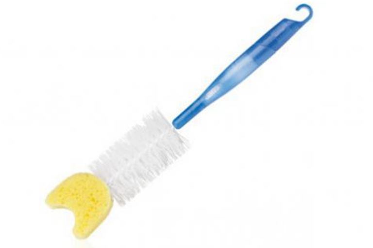 Ёршик для мытья бутылочек Nuk (2 в 1) с губкой