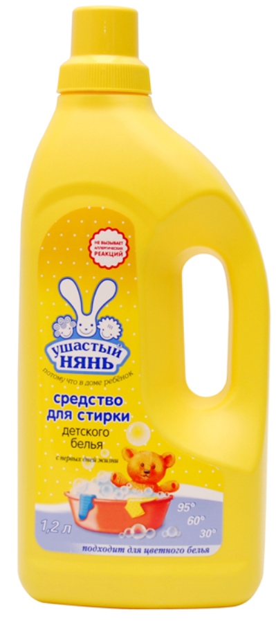 Жидкое средство для стирки детской одежды Ушастый нянь 1.2 л