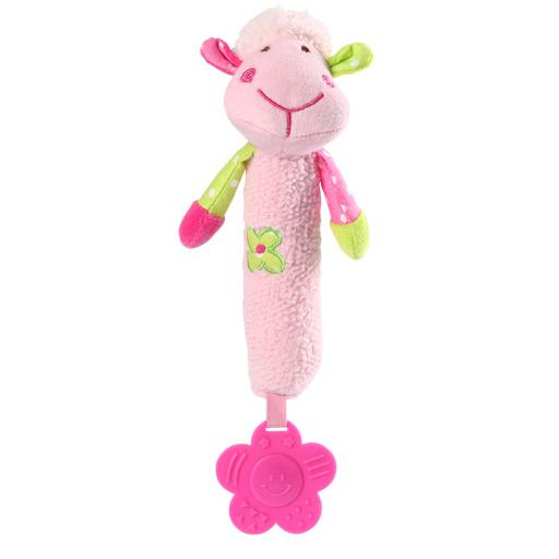 Игрушка-пищалка BabyOno Овечка с прорезывателем 6778