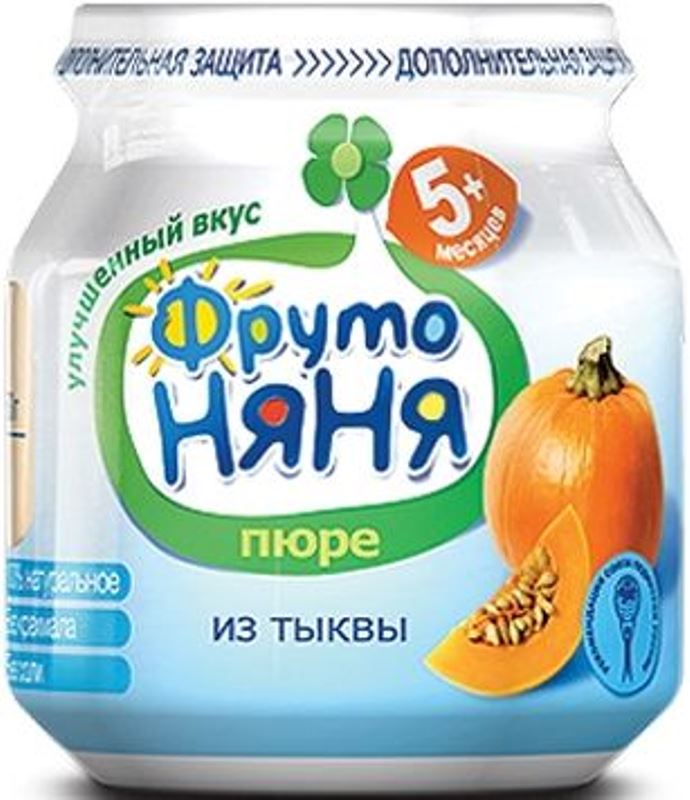 Детское пюре Фрутоняня тыква с 5 мес. 80 г