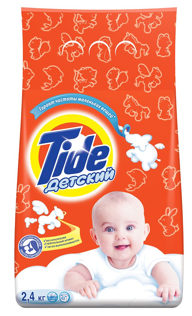 Стиральный порошок Tide автомат, для чувствительной и детской кожи 2,4 кг