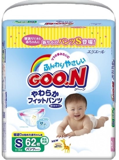 Трусики Goo.N S (5-9 кг) 62 шт