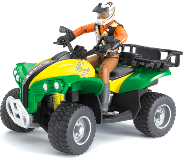 63-000 Игрушка Bruder Квадроцикл с гонщиком 
