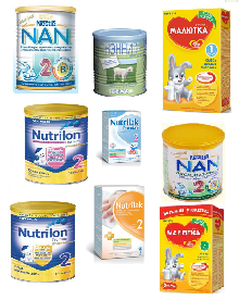 Различия детских сухих молочных смесей