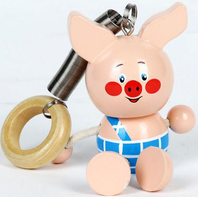 Деревянная Игрушка Играем вместе Пятачок фигурка