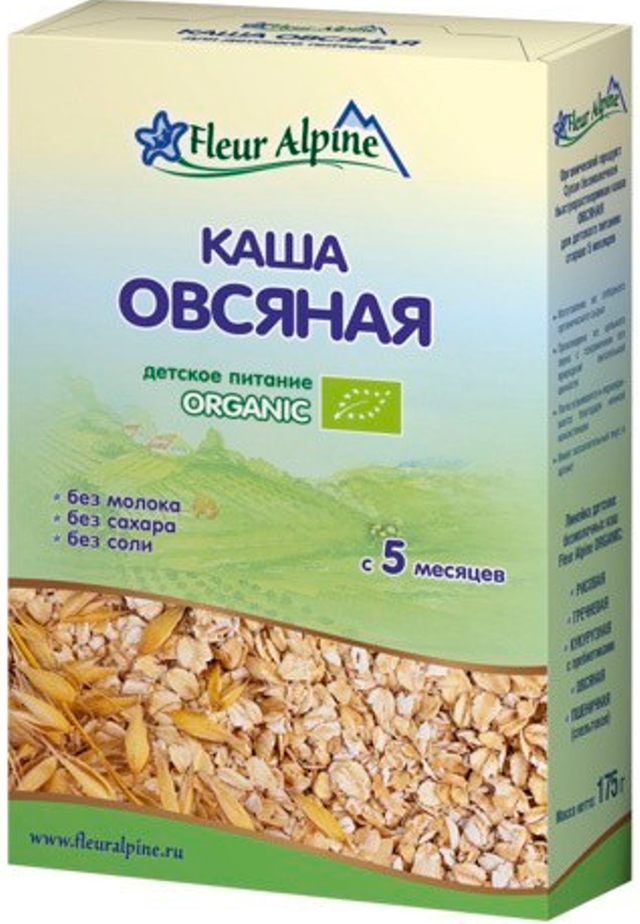 Каша Fleur Alpine Овсяная Organic с 5 мес. 175 г