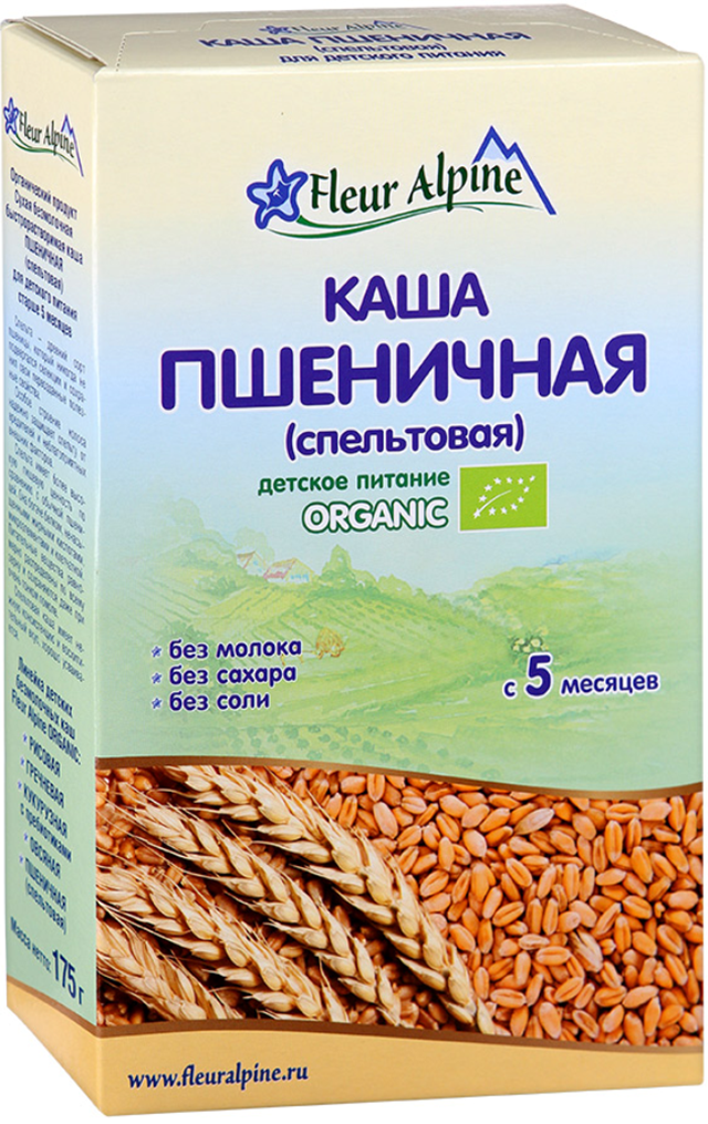 Каша Fleur Alpine Пшеничная (спельтовая) Organic с 5 мес. 175 г