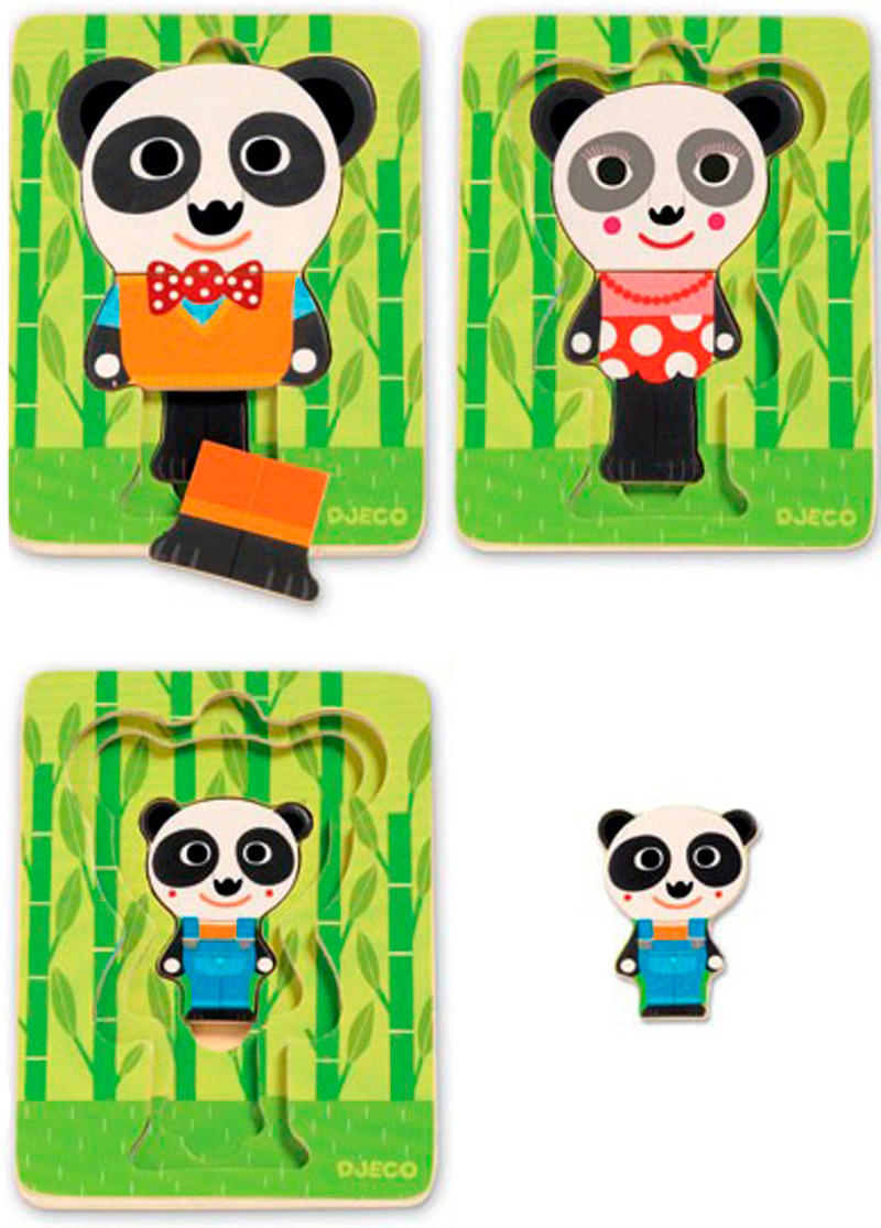 Пазл Djeco Трехслойный Панда 01471