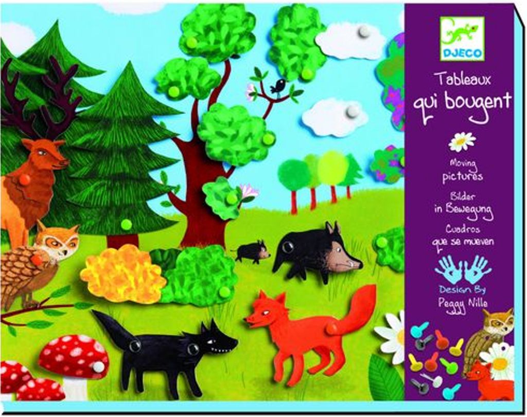 Набор для творчества Djeco с кнопками Зверюшки 08970