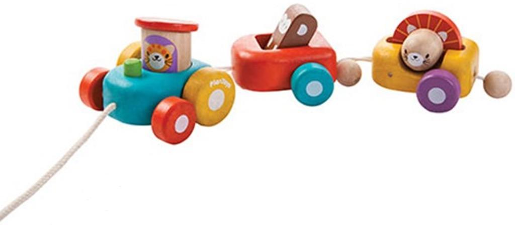 Игрушка деревянная Plan Toys Веселый двигатель 5131