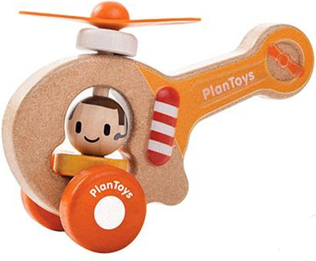 Игрушка деревянная Plan Toys Вертолет 5685