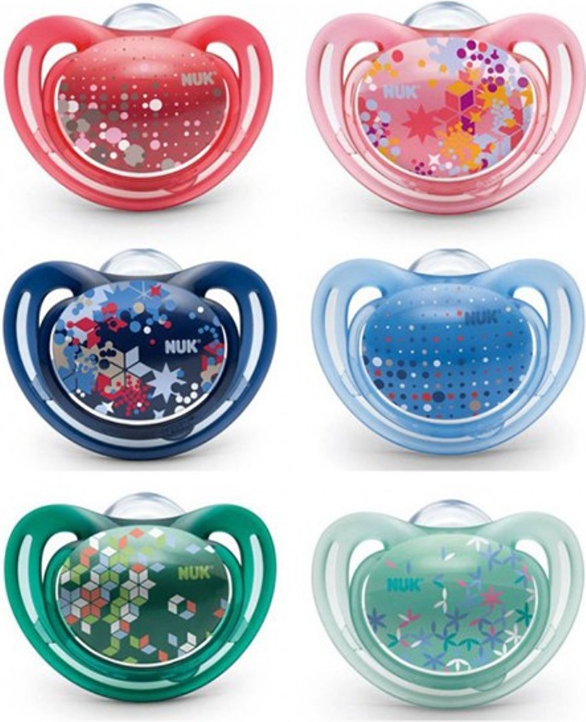 Пустышка Nuk FREESTYLE силиконовая р. 2 с 6 мес. (2 шт)