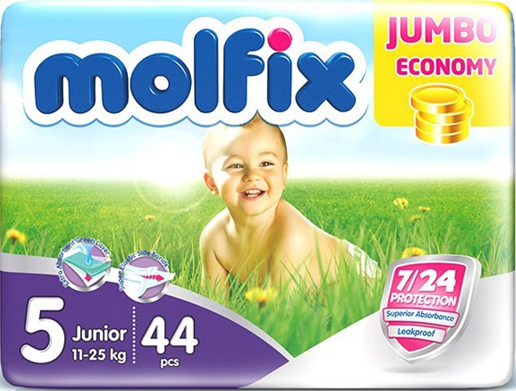 Подгузники Molfix Junior (11-25 кг) 44 шт