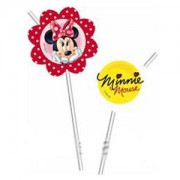 Трубочка для коктелей Весёлая затея Минни Ромашки 24 см