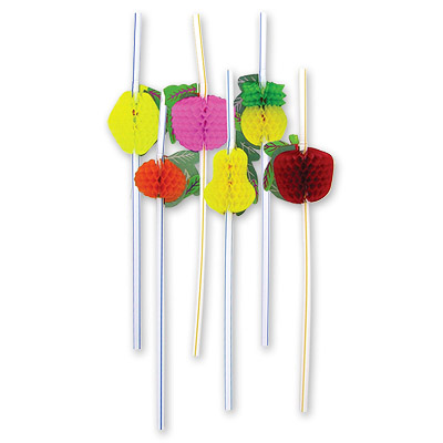 Трубочка для коктелей Весёлая затея "Фрукты"